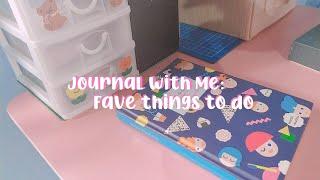 journal with me | fave things to do feat. BT21 memo pads 