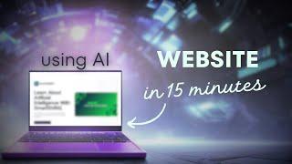 Create Website With AI using this powerful tool | AI website builder