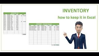 How to keep Inventory using an Excel Spreadsheet - [create your own Template]
