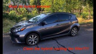 2012-2019 Toyota Prius C Hybrid Fan Filter Cleaning & Inspection