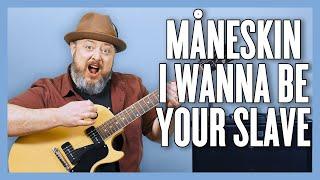 Måneskin I Wanna Be Your Slave Guitar Lesson + Tutorial