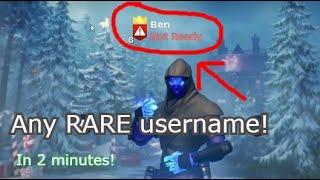 How to get ANY username in fortnite!