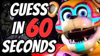 Guess the FNaF Animatronic in 60 Seconds!