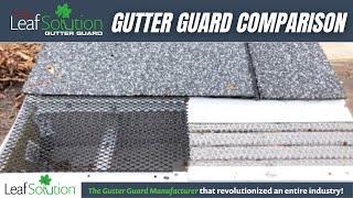 Gutter Guard Water Test | Mirco Mesh Gutter Guard & Aluminum Grate Gutter Guard