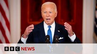 Joe Biden says only the 'Lord Almighty' could convince him to quit | BBC News