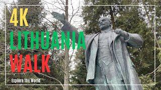 【4K30】 Lithuania Walk - Grūtas Park with Soviet-era Statues and Soviet ideological Relics