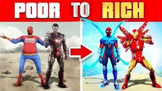 RICH IRON MAN SPIDER-MAN vs POOR IRON MAN SPIDER-MAN IN GTA 5!