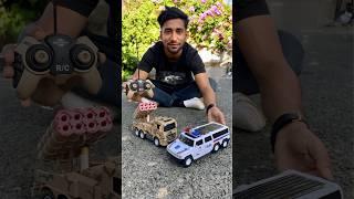 RC Military Missle Tank and 6 wheeler Police Jeep Unboxing