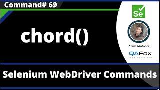 chord() Command - Selenium WebDriver