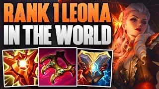 RANK 1 LEONA IN THE WORLD FULL SUPPORT GAMEPLAY! | CHALLENGER LEONA SUPPORT GAMEPLAY | Patch 14.10