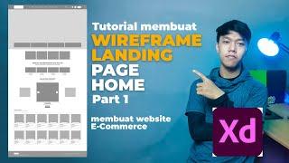 Tutorial Membuat Wireframe Adobe XD - UI UX Design || Membuat Website E-Commerce