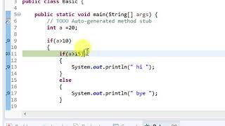 14.Nested if else condition in Java (HINDI/URDU)