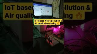 IoT based Noise pollution and Air quality Monitoring #shorts #shortsvideo #iot