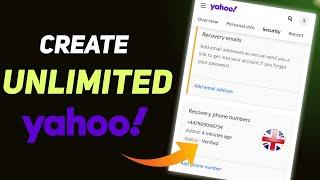 Create Unlimited Yahoo Accounts Using UK Phone Numbers (2024)