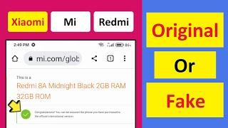 How To Check Xiaomi Phone Is Original | Redmi Phone Original Check Online