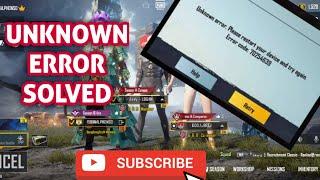 UNKNOWN ERROR PROBLEM SOLVED PUBG MOBILE GLOBAL DNT SKIP WATCH TILL THE END THNX YOU PLEASE SHARE 