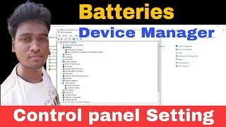 Batteries in device manager | Control Panel | The AB