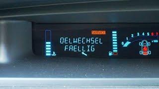 Renault Scenic II reset service light, oil change reminder