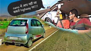 NANO में आप नहीं जा सकते हाईवे पर !!  POLICE STOPPED US & SAID YOU CANNOT GO TO HIGHWAY IN TATA NANO