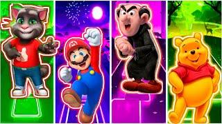 TOM - SUPER MARIO BROS - GARGAMEL - WINNIE THE POOH | Tiles Hop EDM RUSH