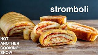 how to make STROMBOLI (pepperoni cheese bread)