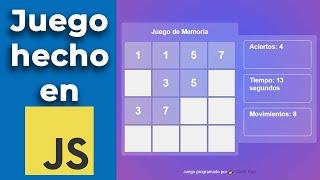 ‍‍ APRENDE a CREAR este JUEGO paso a paso usando HTML + CSS + Javascript  [Descarga PDF gratuito]