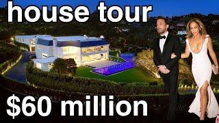 JLo and Ben Affleck house tour Beverly hills California $60 million