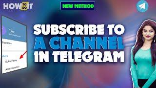 How to Subscribe to a Channel in Telegram 2024 | Skill Wave