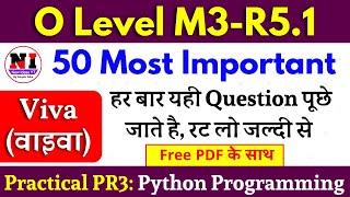 Python Viva Class | O Level Practical Paper 2024 | Python Practical Viva Questions and answers