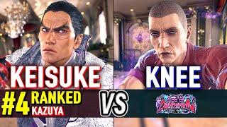 T8  Keisuke (#4 Ranked Kazuya) vs Knee (Dragunov)  Tekken 8 High Level Gameplay