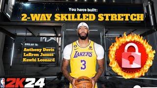 *NEW* RARE 2-WAY SKILLED STRETCH BUILD IN NBA 2K24! SUPER RARE OVERPOWERED DEMIGOD BUILD IN NBA 2K24