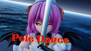 [MMD 4K] [R18] [Succubus Yuyuko Saigyouji] Poledance