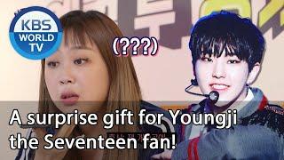 A surprise gift for Youngji the Seventeen fan! (Studio K) | KBS WORLD TV 201203