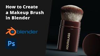 How to Create a Realistic Makeup Brush in Blender, 3D Product Tutorial