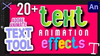 TEXT ANIMATION using Adobe Animate CC - Text Tool Tutorial