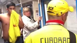 England fan 'pushes' Colombian during Moscow Tube fight after World Cup clash