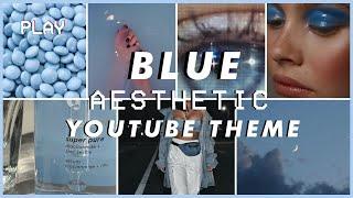 Blue Aesthetic YouTube Channel Theme | Intro and Outro Template| Banner and Thumbnail Templates