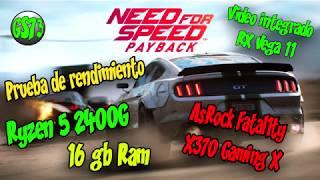 Need for Speed Payback prueba de rendimiento Ryzen 5 2400G