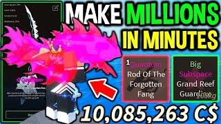 Make MILLIONS In MINUTES Using This CRAZY MONEY METHOD in Roblox Fisch..