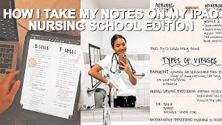 HOW I TAKE NOTES ON MY IPAD USING NOTABILITY | NURSING SCHOOL EDITION