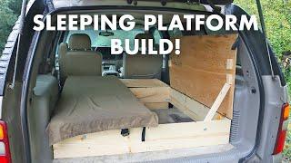 Building an Unusual Sleeping Platform in the Back of My SUV! (DIY SUV Camper Bed Setup)