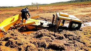 Это ЖЕСТЬ! ТРАКТОРЫ БУЛЬДОЗЕРЫ ПО БЕЗДОРОЖЬЮ! Уникальная подборка Гусеничные Тракторы Грязь