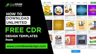 Download Unlimited free CDR files from coreldrawdesign website.
