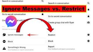 What happens if you Restrict someone in Facebook Messenger.