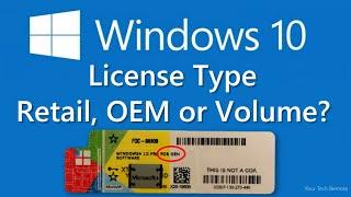 How to know Your Windows 10 License Type