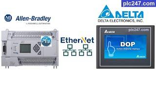 Delta HMI & MicroLogix 1400 PLC "Communication" Tutorial