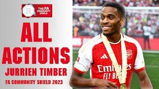 Jurriën Timber All Actions v Manchester City | FA Community Shield 2023