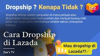 Cara dropship di lazada terbaru