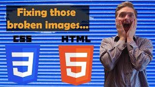 Lesson 10. Fixing those broken images.  HTML for beginners.