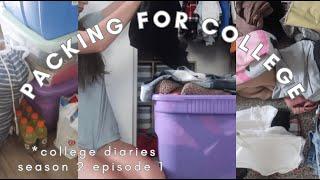 PACKING FOR COLLEGE (college diaries season 2 ep. 1)